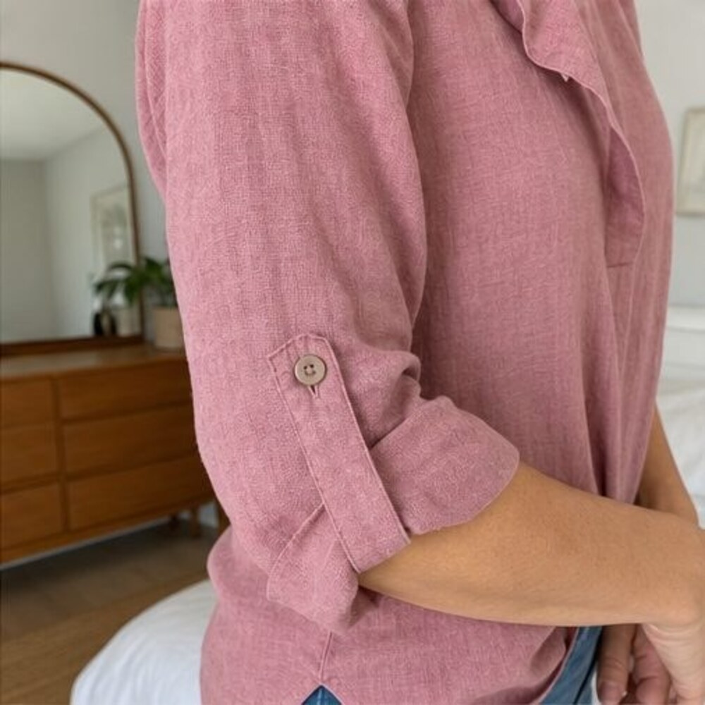 Rust Lace Trim Top - Picture 5 of 6